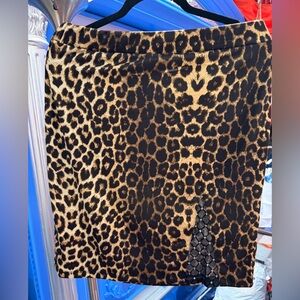 Leopard Print Skirt